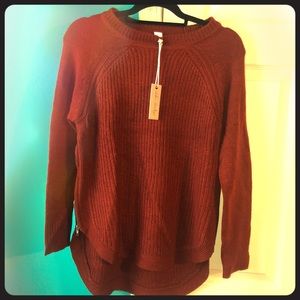 Burnt orange sweater. Brand new.